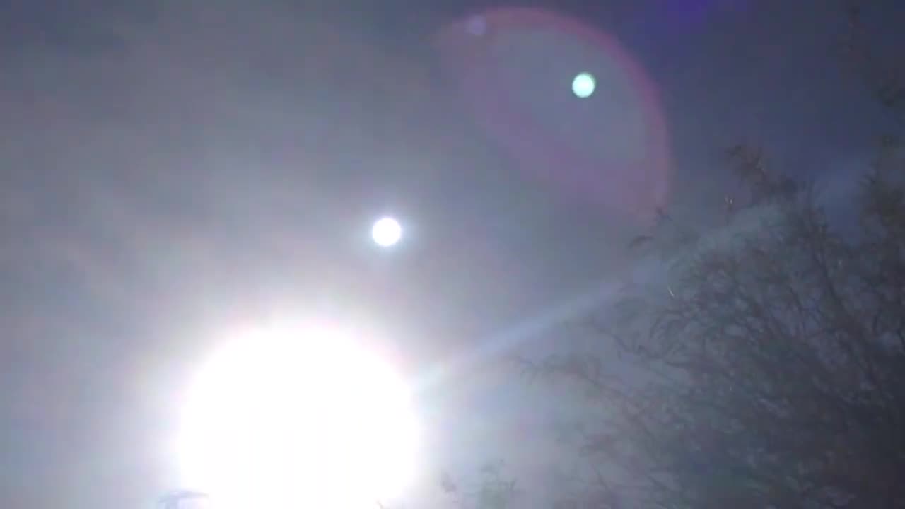 Sad Trails, Second Sun & Blue Planet Seen From Tucson, AZ, Feb 1, 2018