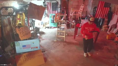 Just a guy enjoying himself in his garage