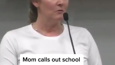 Mom calls out school board for lying about gender curriculum.