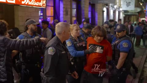 Brawls Break Out on 6th Street Austin, TX – Intense Street Fight Caught on Camera | Jan 18, 2025