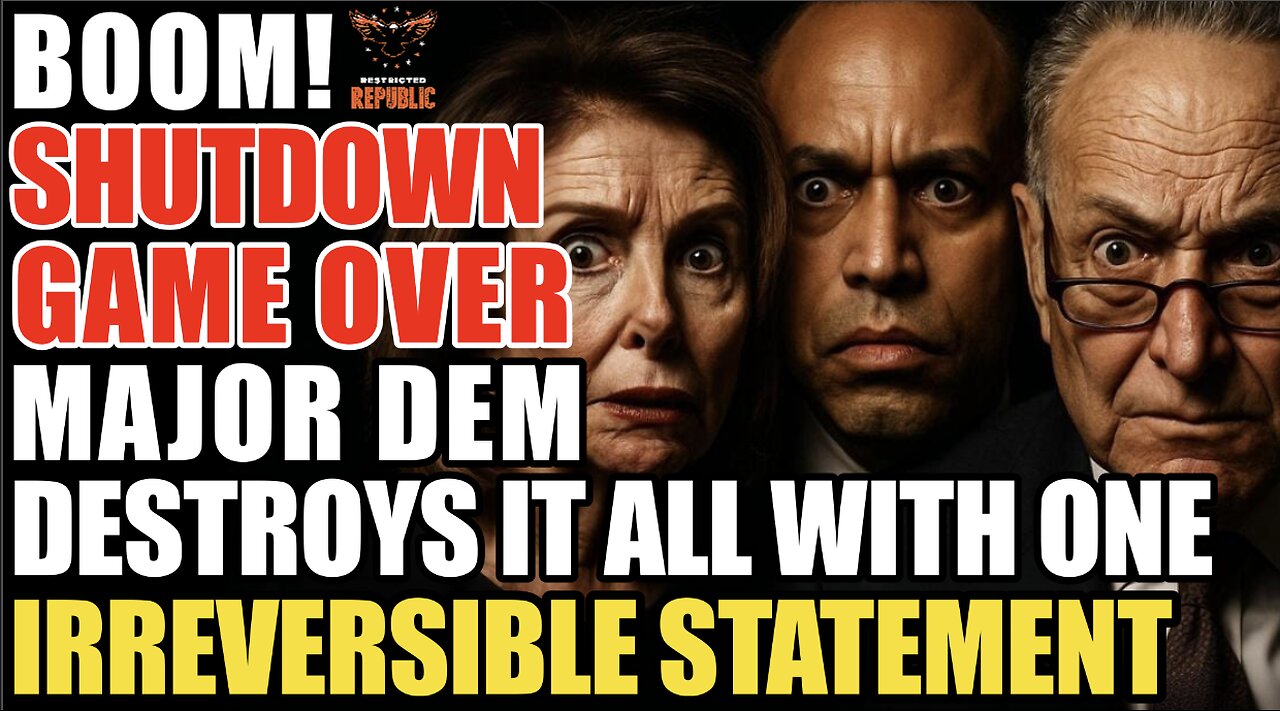 BOOM! Shutdown Game Over! Major Democrat Destroys It All With One Irreversible Statement