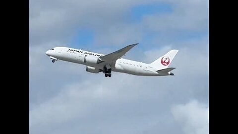 Japan Airlines Boeing 737-800 departing LAX