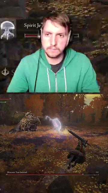 An Elden Ring Draconic Tree Sentinel meets first playthrough noob! What could go wrong?