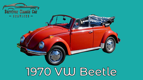 Clean 1970 VW Super Beetle Convertible. 1600CC 4 Cylinder Engine w/ 4 Speed Manual. For Sale.