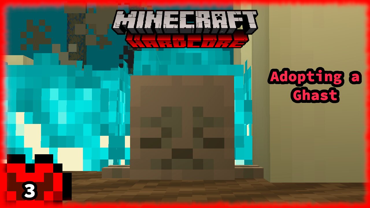 Finding a Dried Ghast and Riding it: Minecraft HARDCORE