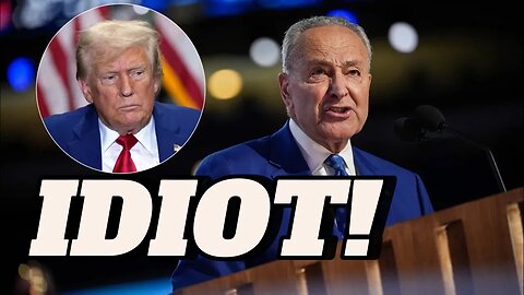 🔥IDIOT Schumer CAUGHT in Big Trump Lie!
