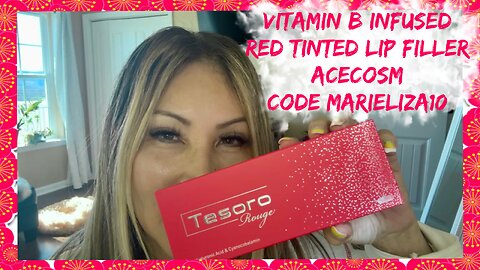 TESORO ROUGE LIP FILLER | RED TINTED AND VITAMIN B INFUSED #acecosm