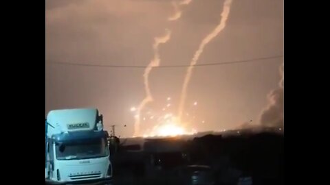 Israel missile defense system explodes