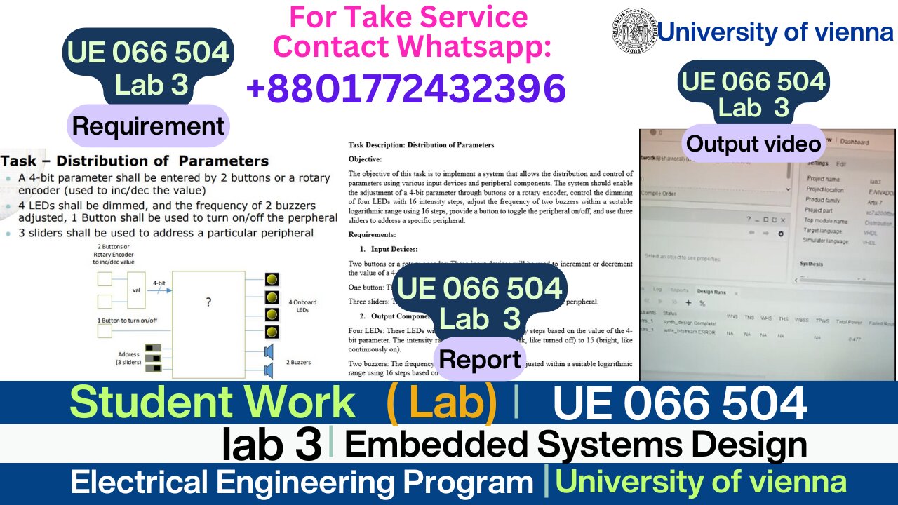 Client Work (Lab )| UE 066 504 Lab 3 Report Embedded Systems Design | University of Vienna