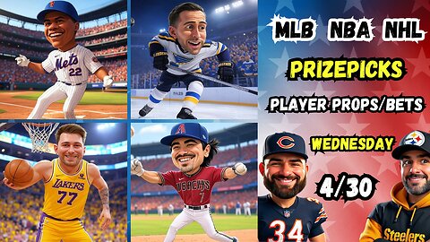 🚨 9 BEST MLB Picks Today Wednesday 4/30/25 | ⚾️ MLB Props | 🏀 NBA PROPS | 🏒 NHL PROPS | PRIZEPICKS