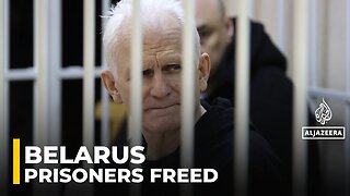 Belarus frees 123 prisoners including Ales Bialiatski as US lifts sanctions