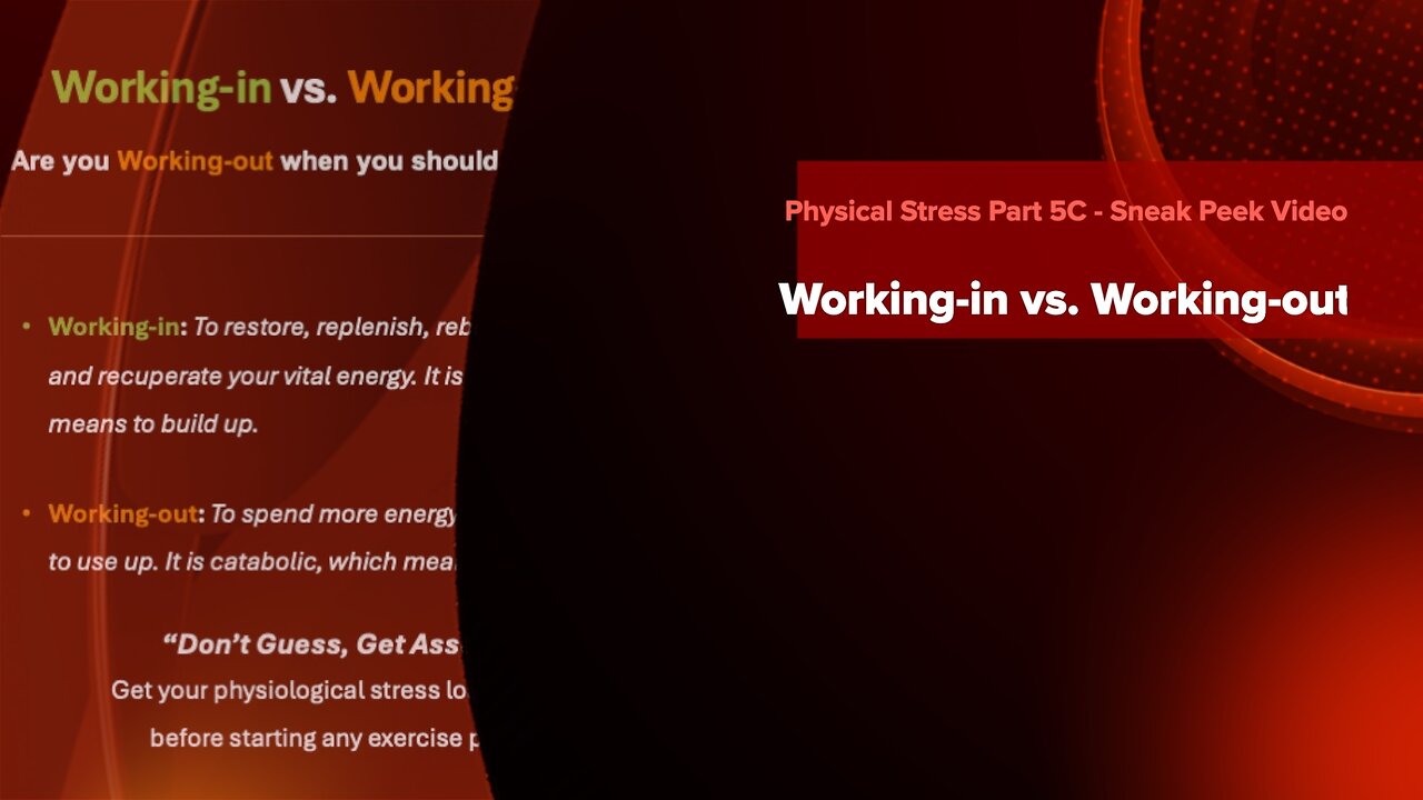 An Integrated & Holistic Approach to Relieving Lower Back Pain: Part 5C