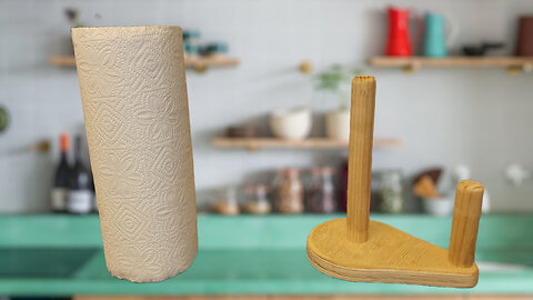 Make your own DIY paper towel stand!