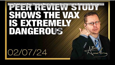 "Latest Peer Review Study Reveals High Risk Associated with Vaccine"