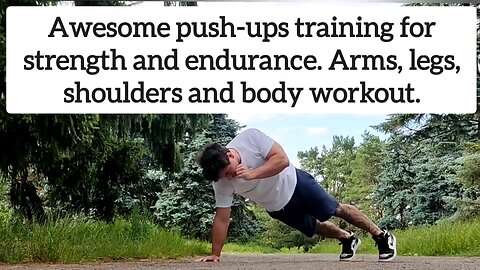 Push-ups training.