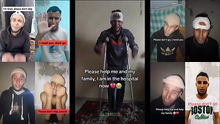 How many times can One poor Palestinian get fake injured and still survive? Please donate! :-) :-)