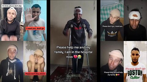 How many times can One poor Palestinian get fake injured and still survive? Please donate! :-) :-)