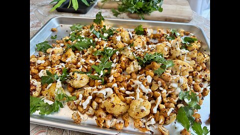 Crispy Roasted Smoky White Beans and Cauliflower - An Easy Sheet Pan Side Dish
