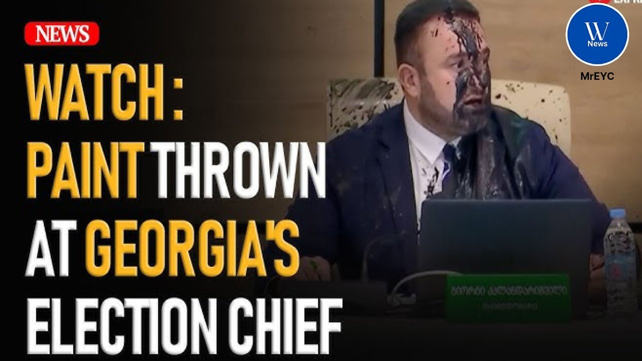 Chaos in Georgia: Opposition Official Throws Ink at Election Chief During Heated Moment