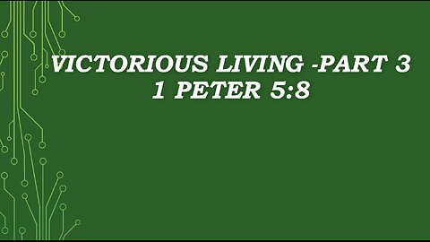 Aug 17/25 | Victorious Living, Part 3