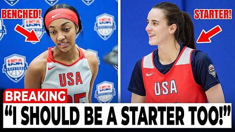 Angel Reese THROWS TANTRUM As Caitlin Clark NAMED TEAM USA STARTER — Benching Drama