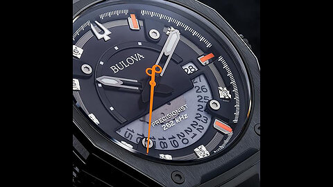 Bulova Marc Anthony Mens Series X Diamond Dial Black Ion-Plated Watch