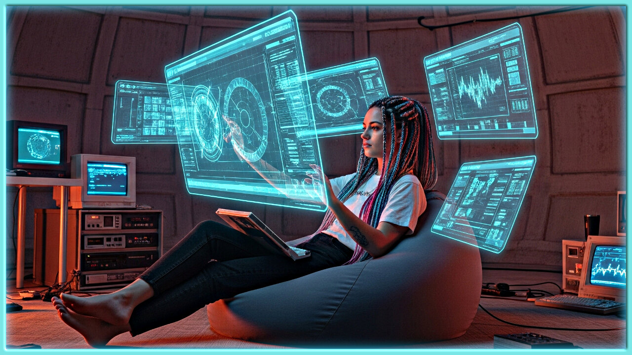 2 HOURS | Cyberpunk Chillout Music 💻 Coding, Study, Work & Focus - Electronic Ambient Copyright Free