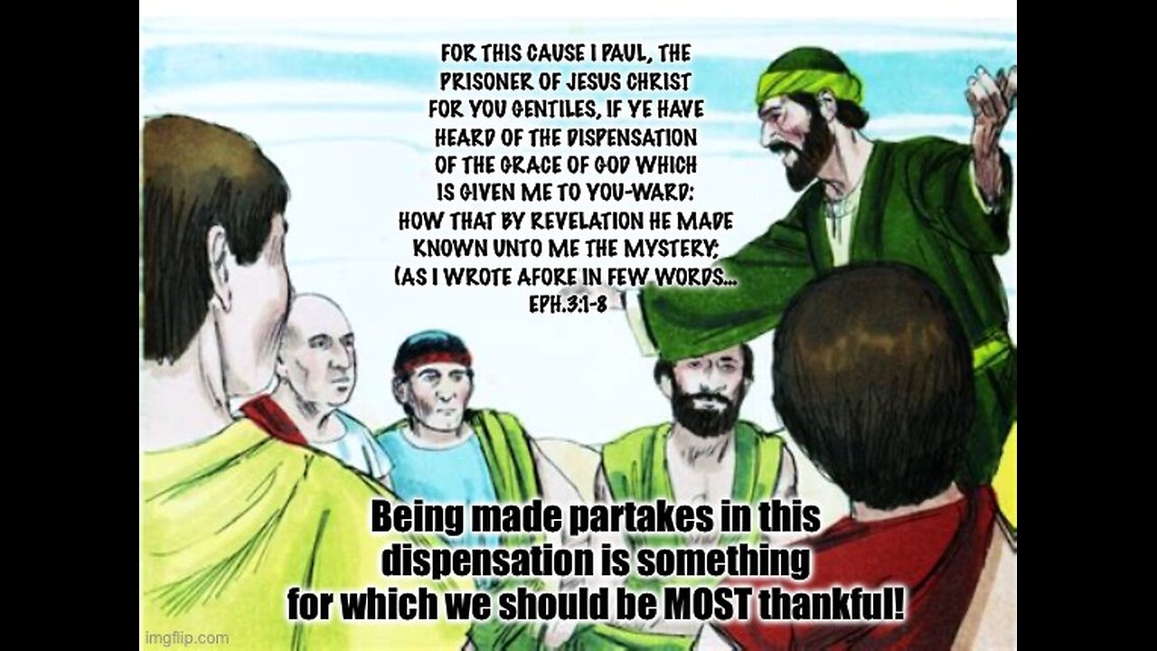 WHAT TO BE THANKFUL FOR? FOR THE BELIEVER THE LIST COULD BE ENDLESS- Eph.3:1-8