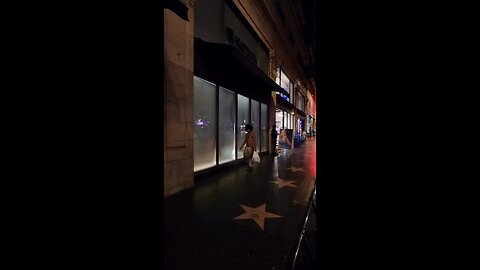 Looks like someone's having a *really* good time on Hollywood Boulevard.