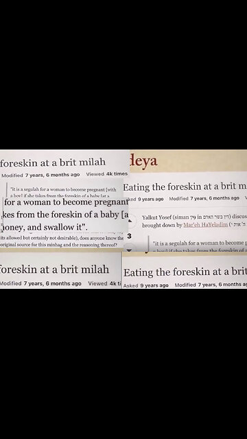 "Dip the foreskin in the honey and..."