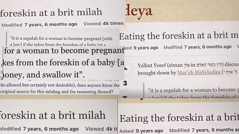 "Dip the foreskin in the honey and..."