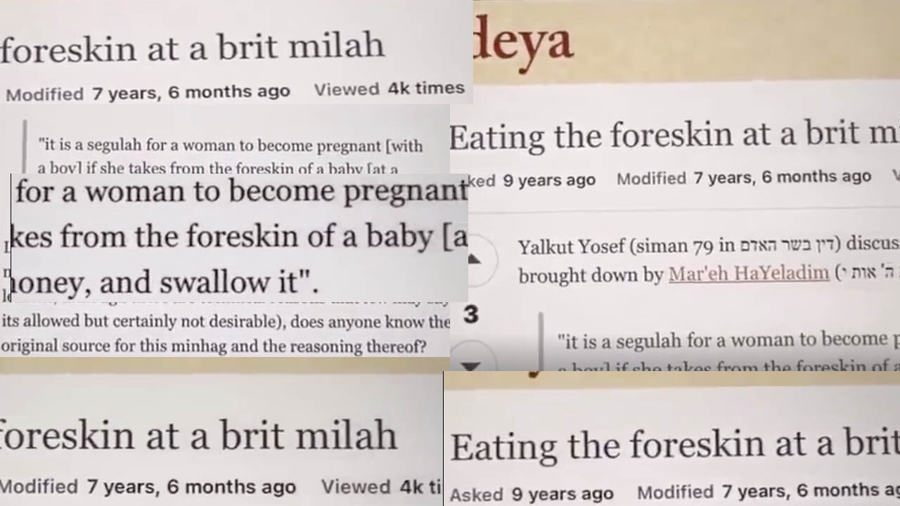 "Dip the foreskin in the honey and..."