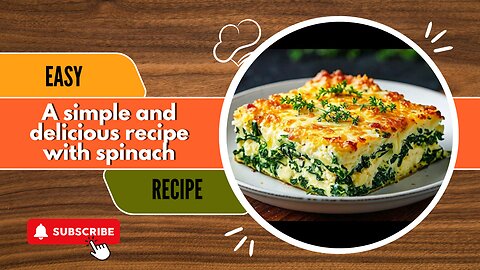 A potato recipe that I do every day! A simple and delicious recipe with spinach!