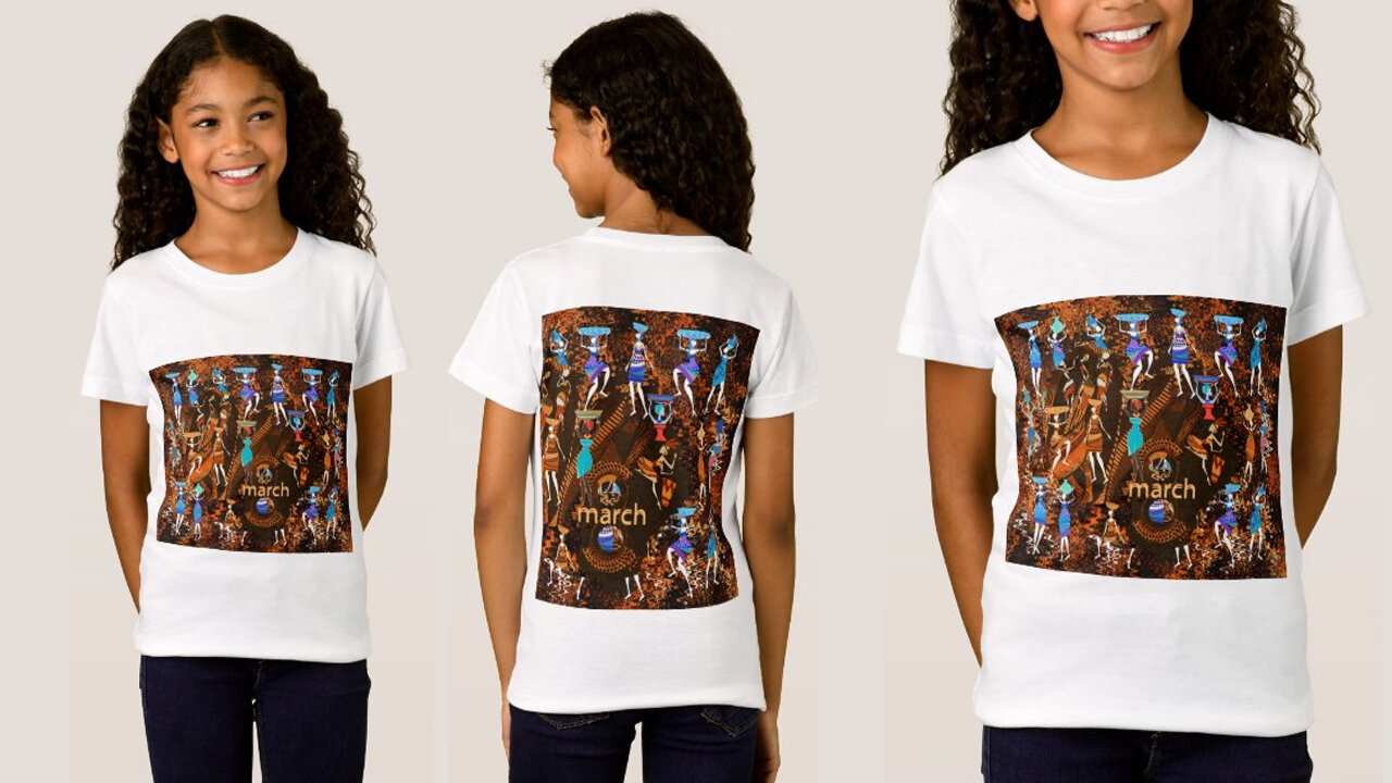 Echoes of Empowerment: March 8th T-Shirt on Zazzle by Super Events