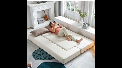 Modular Sectional Home Three-Seater Convertible Sofa Bed