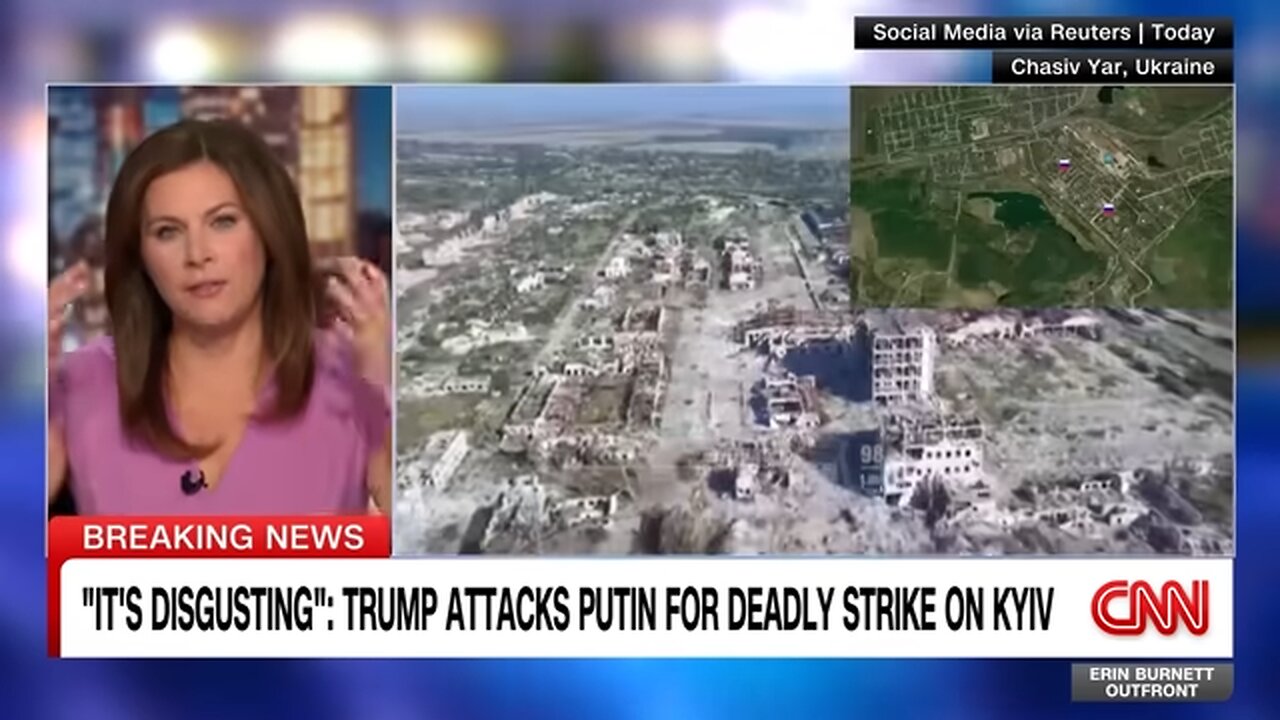 'It's disgusting': Trump attacks Putin for deadly strike on Kyiv