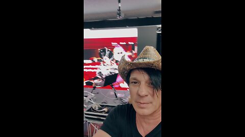 Working on our video wall for our new Vegas show holiday spirits