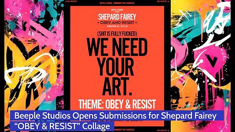 Beeple Studios Opens Submissions for Shepard Fairey “OBEY & RESIST” Collage