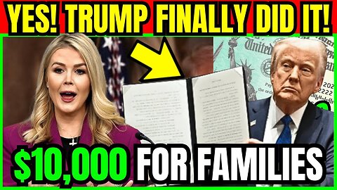 Trump PROVES Canada WRONG — $10,000 Per Family CONFIRMED!