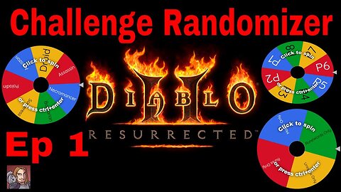 D2R Challenge Randomizer! Ep 1 (Item Type, Class, Player Count!)