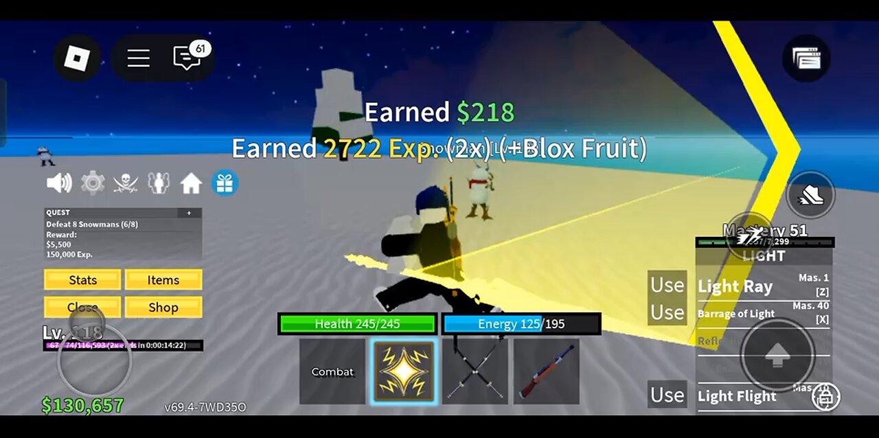 Roblox blox fruit gameplay#1