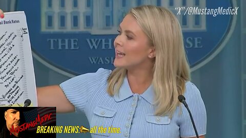 BREAKING NEWS:📣 Karoline Leavitt reads President Trump’s letter to the Fed Chairman.