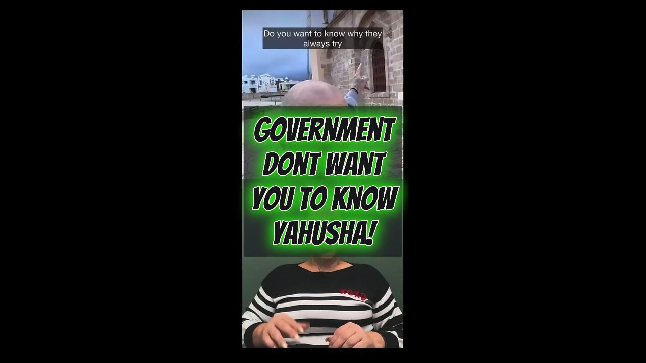 Government Dont Want You To Know Yahusha! 🥺