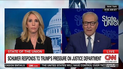 Sen Chuck Schumer Again Says Trump's A Threat To Democracy