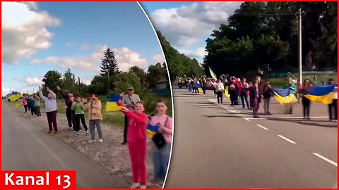 ＂Welcome home＂ – In Ukraine, people lined up along road are joyfully welcoming military prisoners