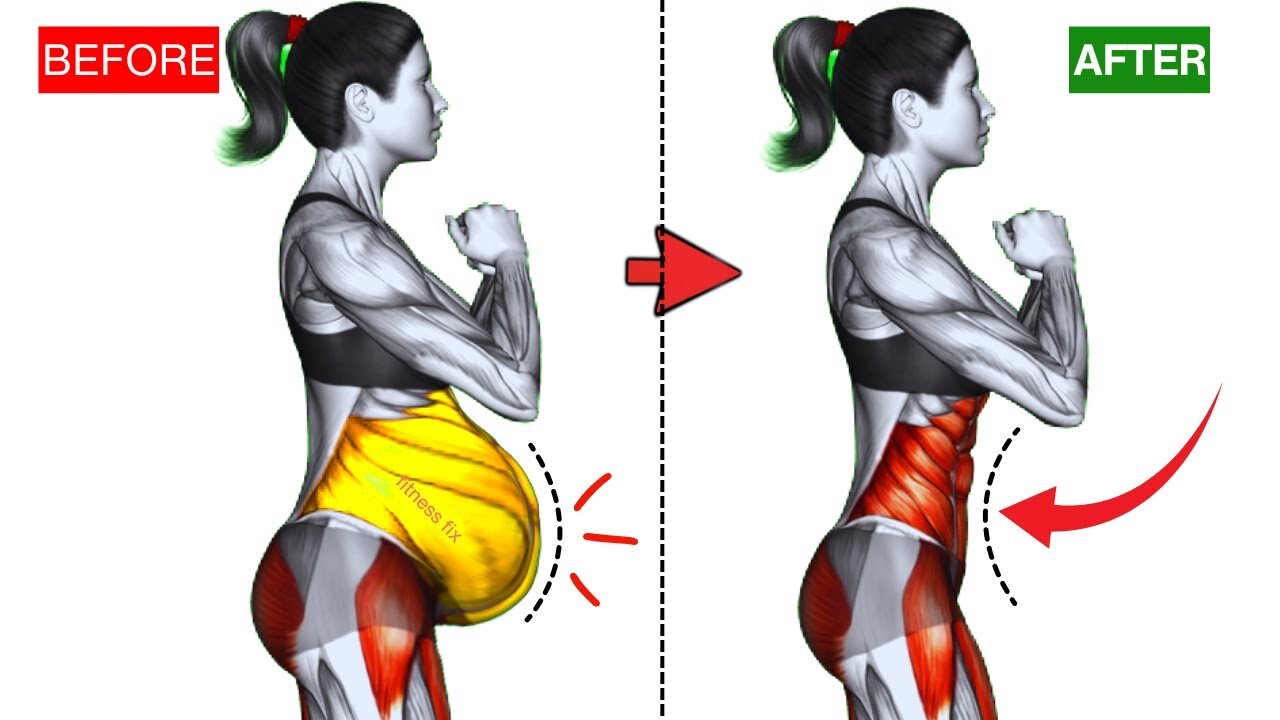 ➜ Best Exercise To Lose Lower Belly Fat 🔥 Simple STANDING Lower Belly Workout For Women