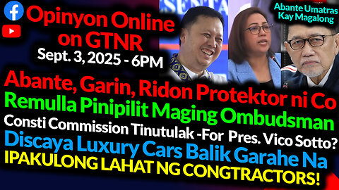 Zaldy Co Protektado! Lutong Remulla | ConCom?? Abante TAKOT kay Magalong | GTNR Ka Mentong Ka Ado
