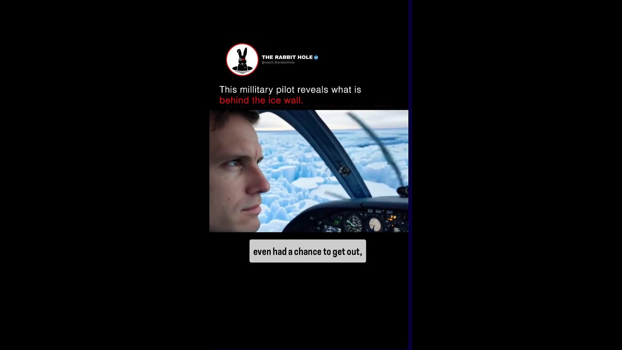 This military pilot reveals what is behind the ice wall