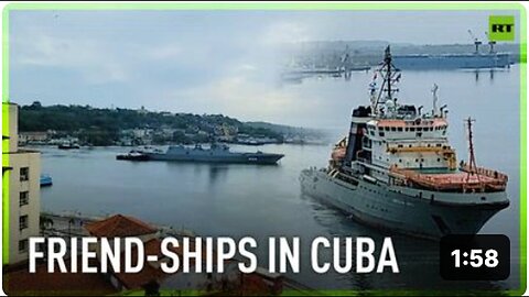 Russian Naval Fleet in Cuba After Atlantic Military Drills