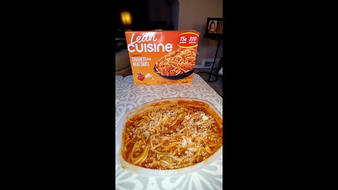 Eating Lean Cuisine Spaghetti With Meat Sauce, Dbn, MI, 11/13/25